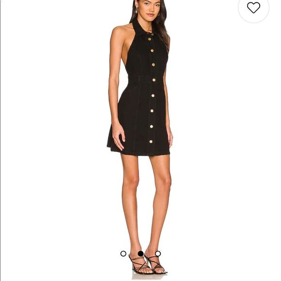 NWOT Free People Sami Mini Dress in Washed Black size m - Picture 1 of 10